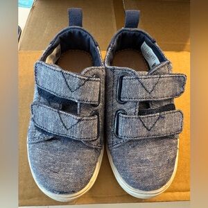 Toddler Chambray Toms Velcro Shoes
